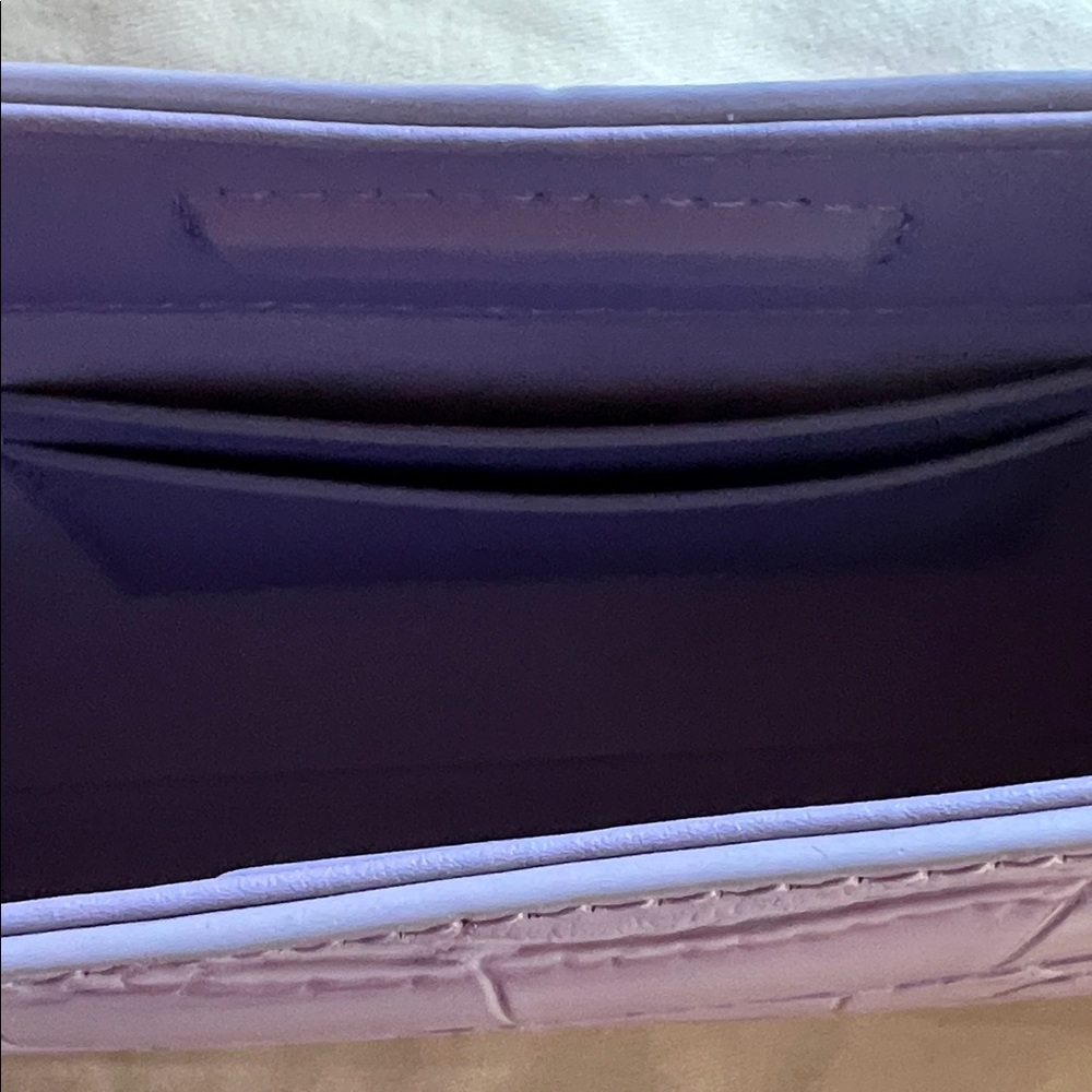 Apede Mod Lilac Croc-Embossed Shoulder Bag - Picture 7 of 7